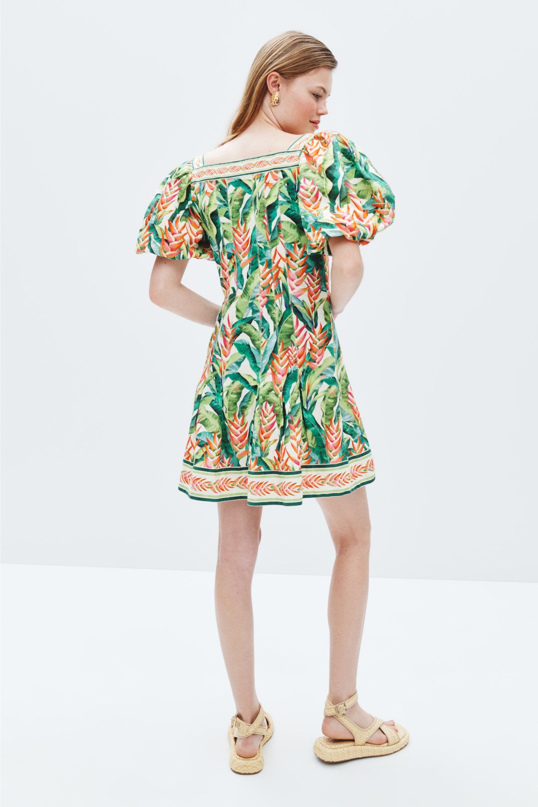 Heli Leaves Mini Dress by FARM Rio 2