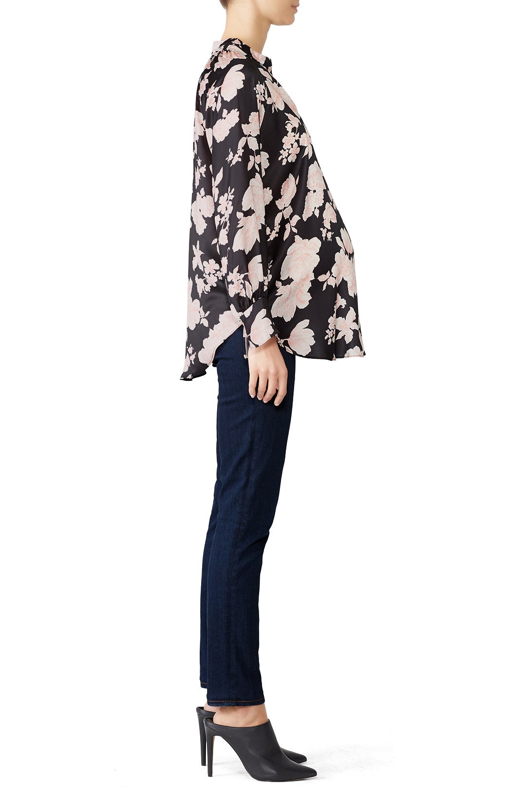 Smocked Neck Maternity Top by Ingrid & Isabel 2