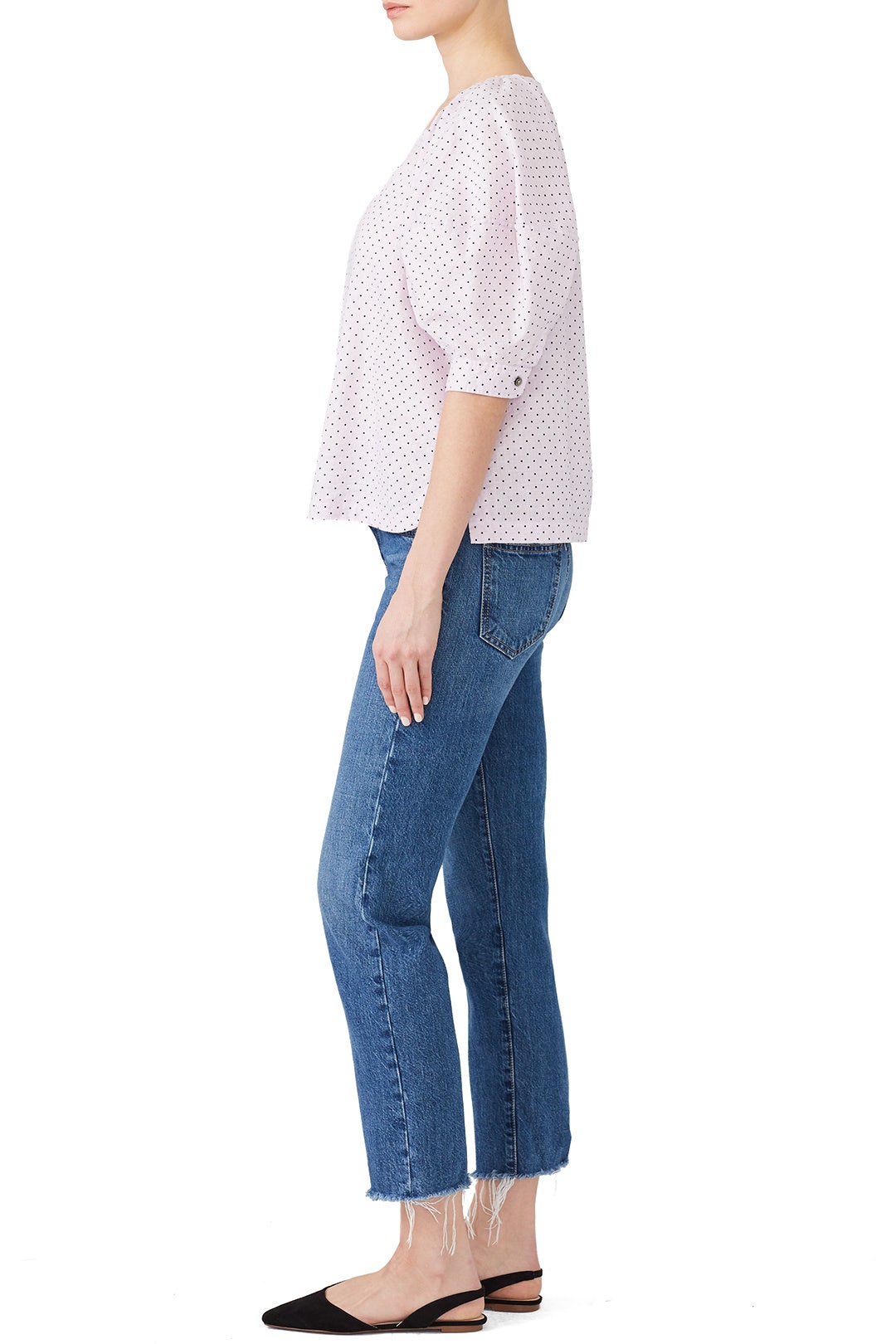 Lilac Dahlia Dot Top by La Vie Rebecca Taylor 1