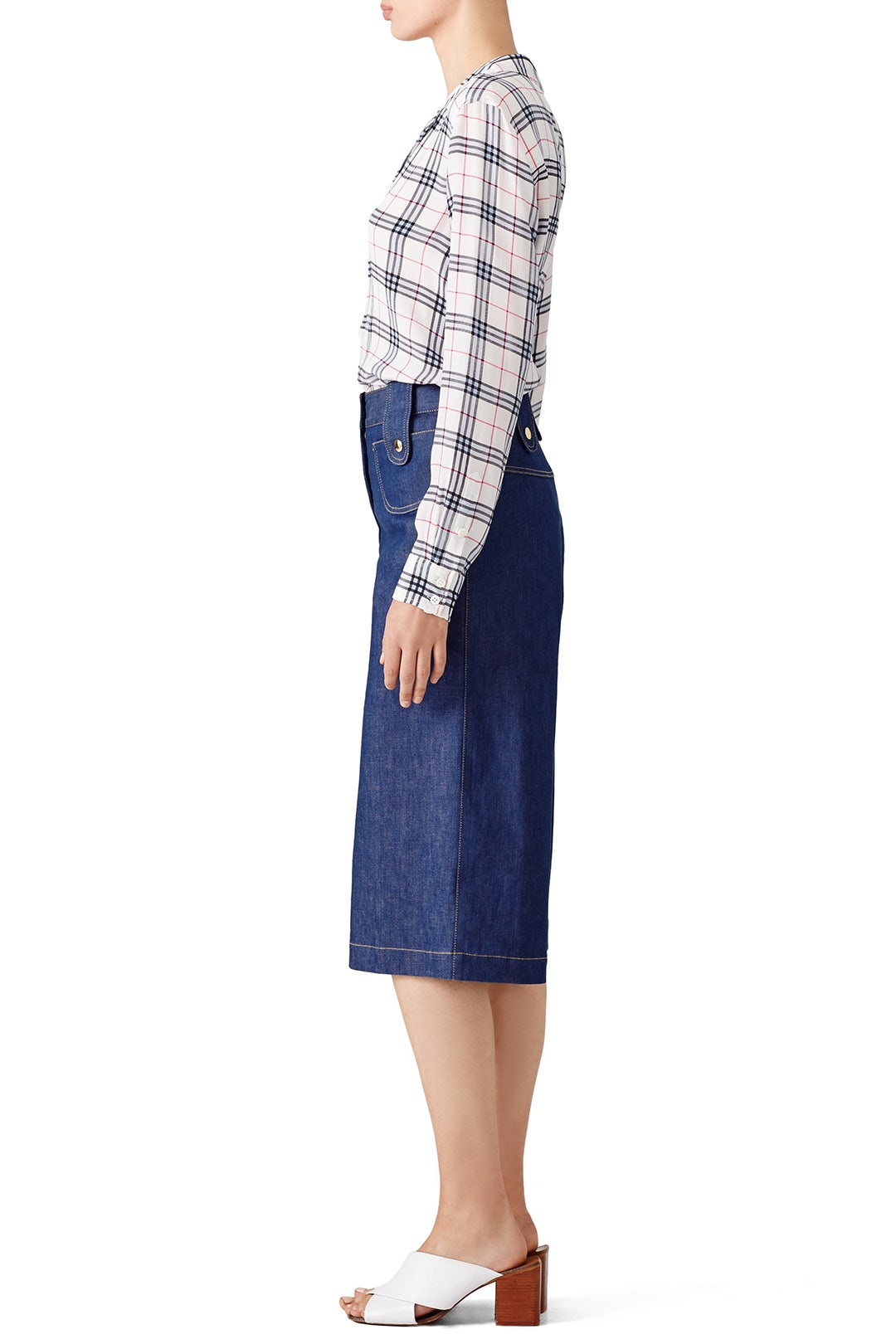 Plaid Adalyn Top by Equipment 2