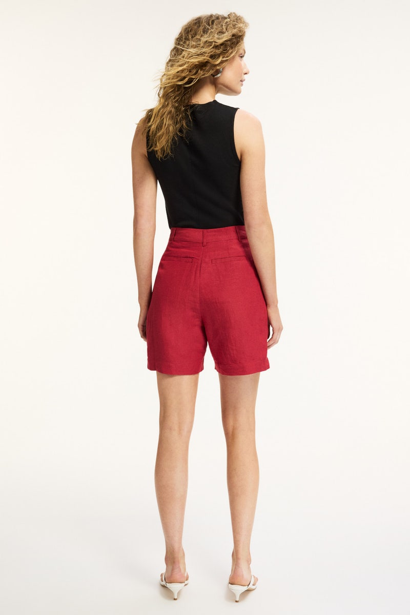 Birdie Linen Walking Shorts by French Connection - Photo 2