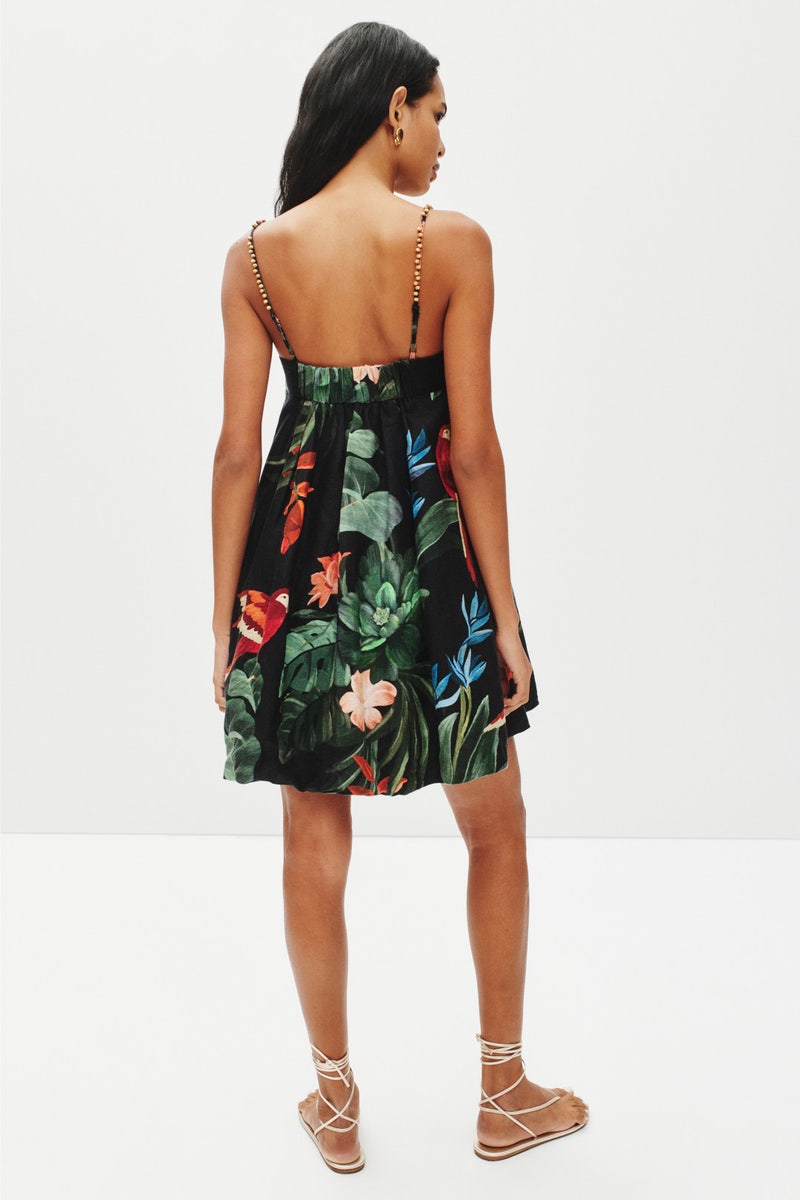 Midnight Macaw Fiesta Mini Dress by FARM Rio - Photo 2