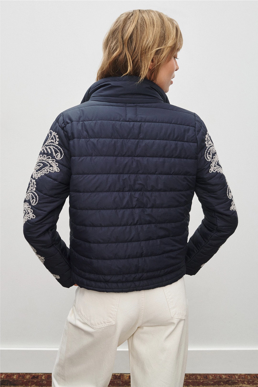 Embroidered Puffer Bomber by NIC + ZOE 2
