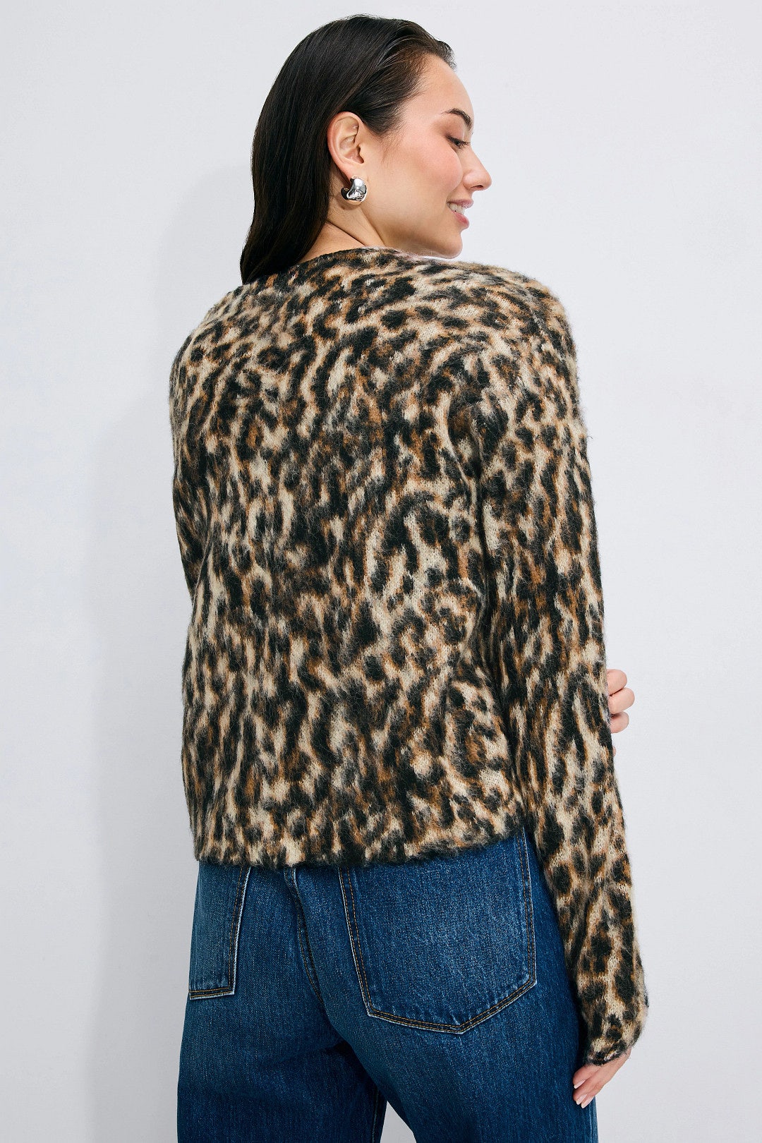 Leopard Print Cardigan by Peter Som x RTR 2