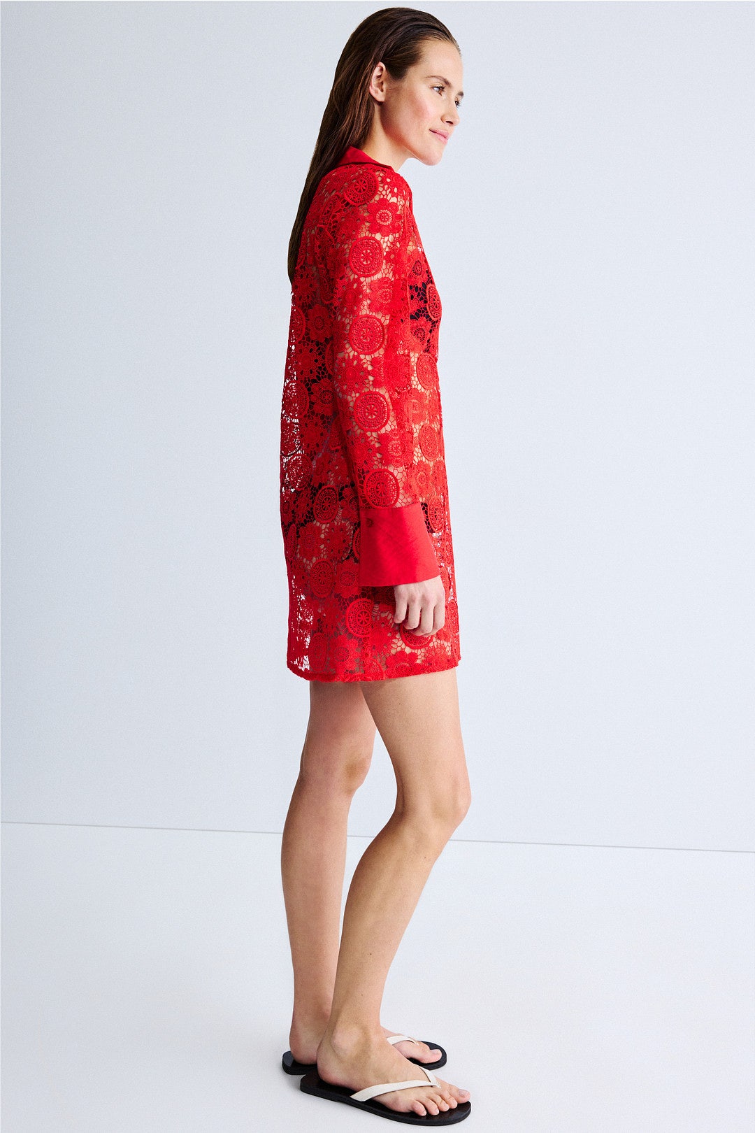 Collared Mini Cover Up Dress by Ronny Kobo x RTR 1