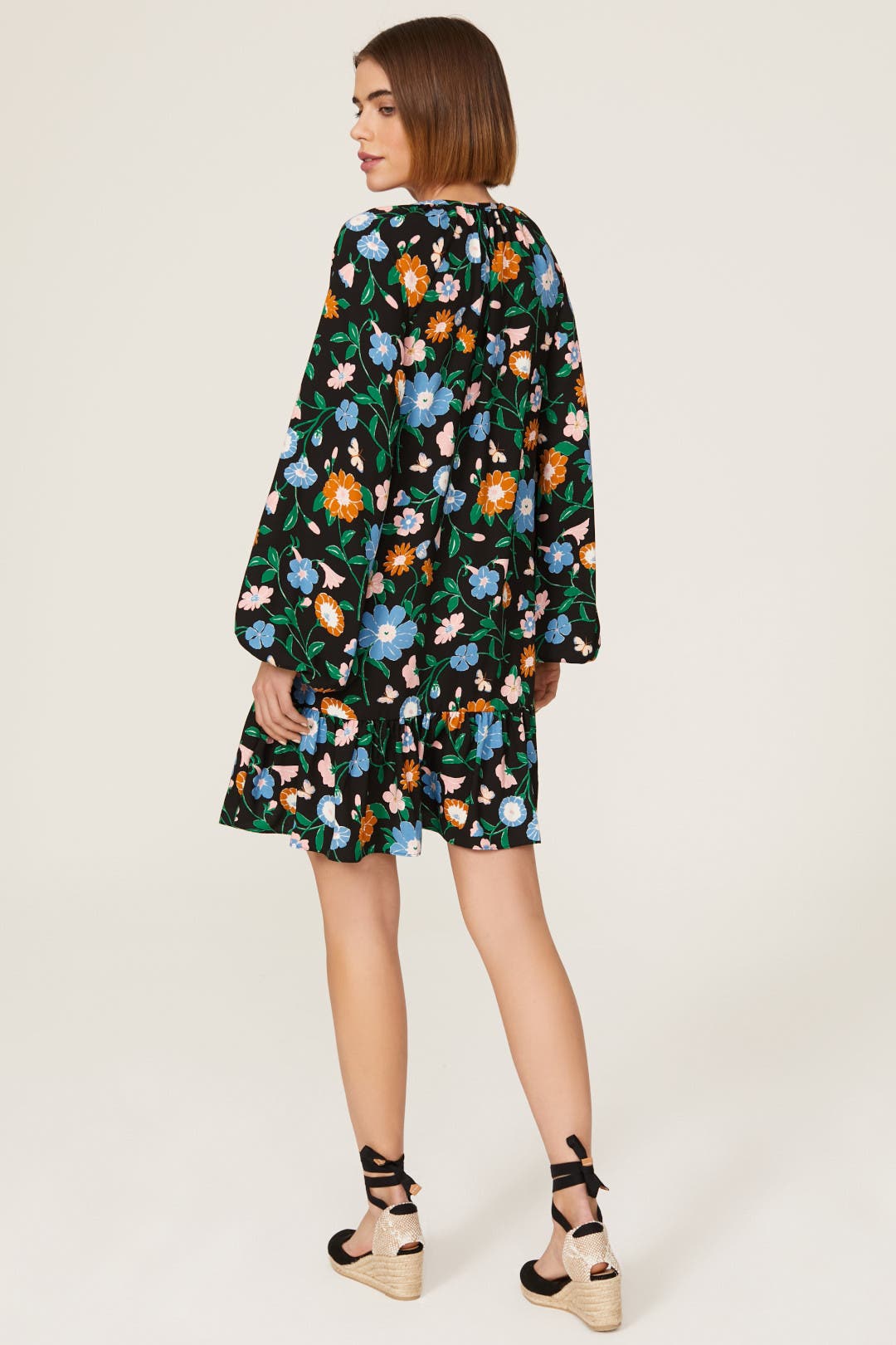 Floral Tie Neck Dress by kate spade new york | Rent the Runway