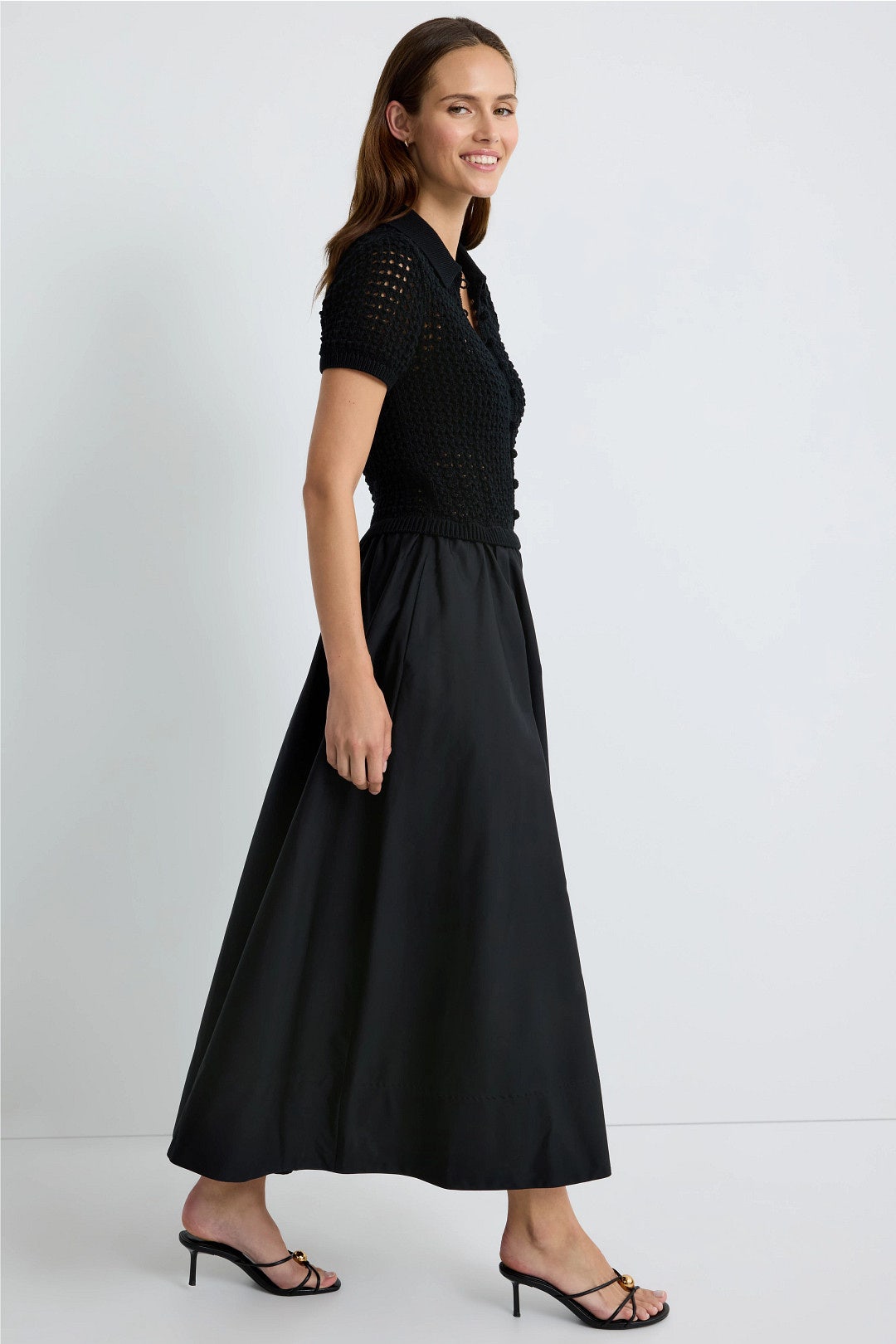 Woven Collared Midi Dress by Polo Ralph Lauren 1