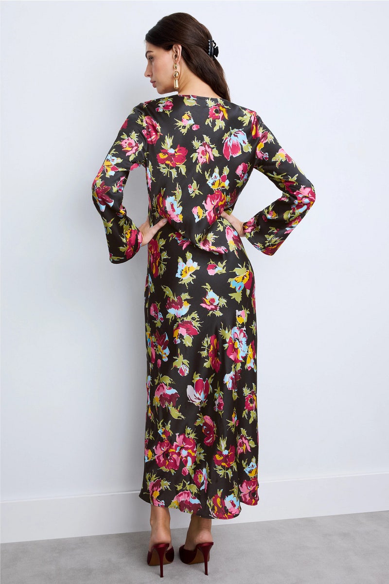 chinese dress ladies Let's Size S 7789K Slate Blue Mother of Bride Dress
