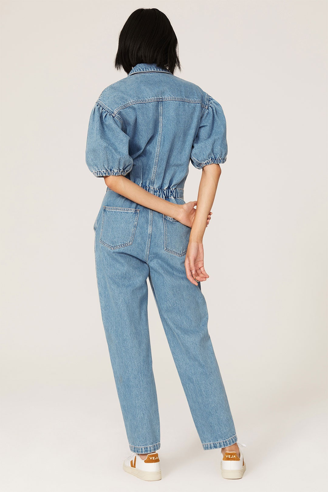 Balloon Sleeve Denim Jumpsuit by Scotch & Soda 2