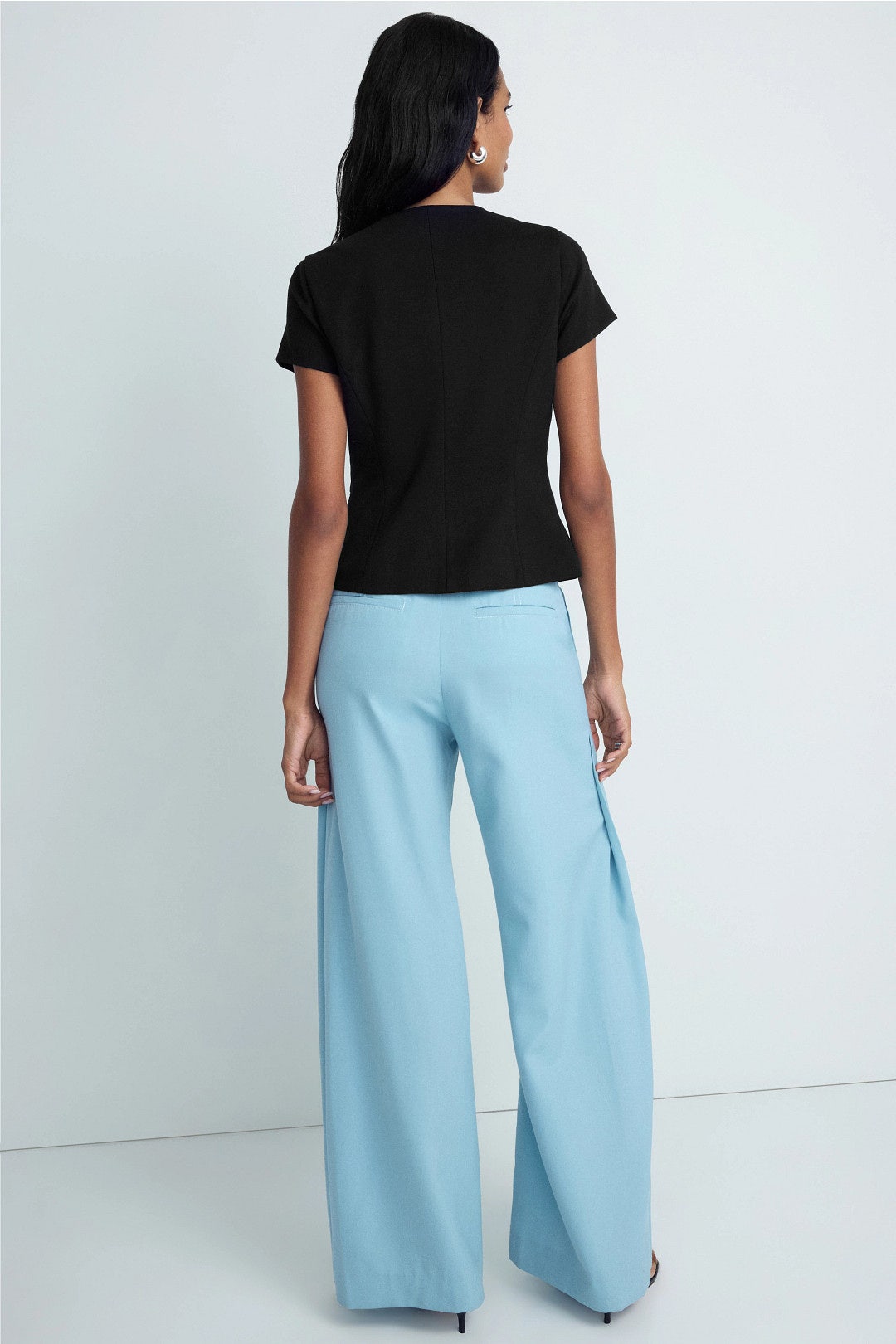 Asymmetric Button Front Top by Toccin 1