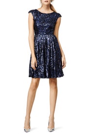 Blue Botany Dress by Badgley Mischka
