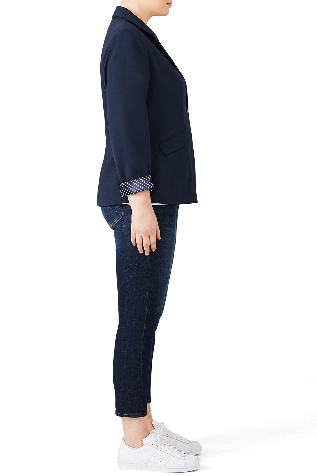 Spot Lining Blazer by City Chic 2