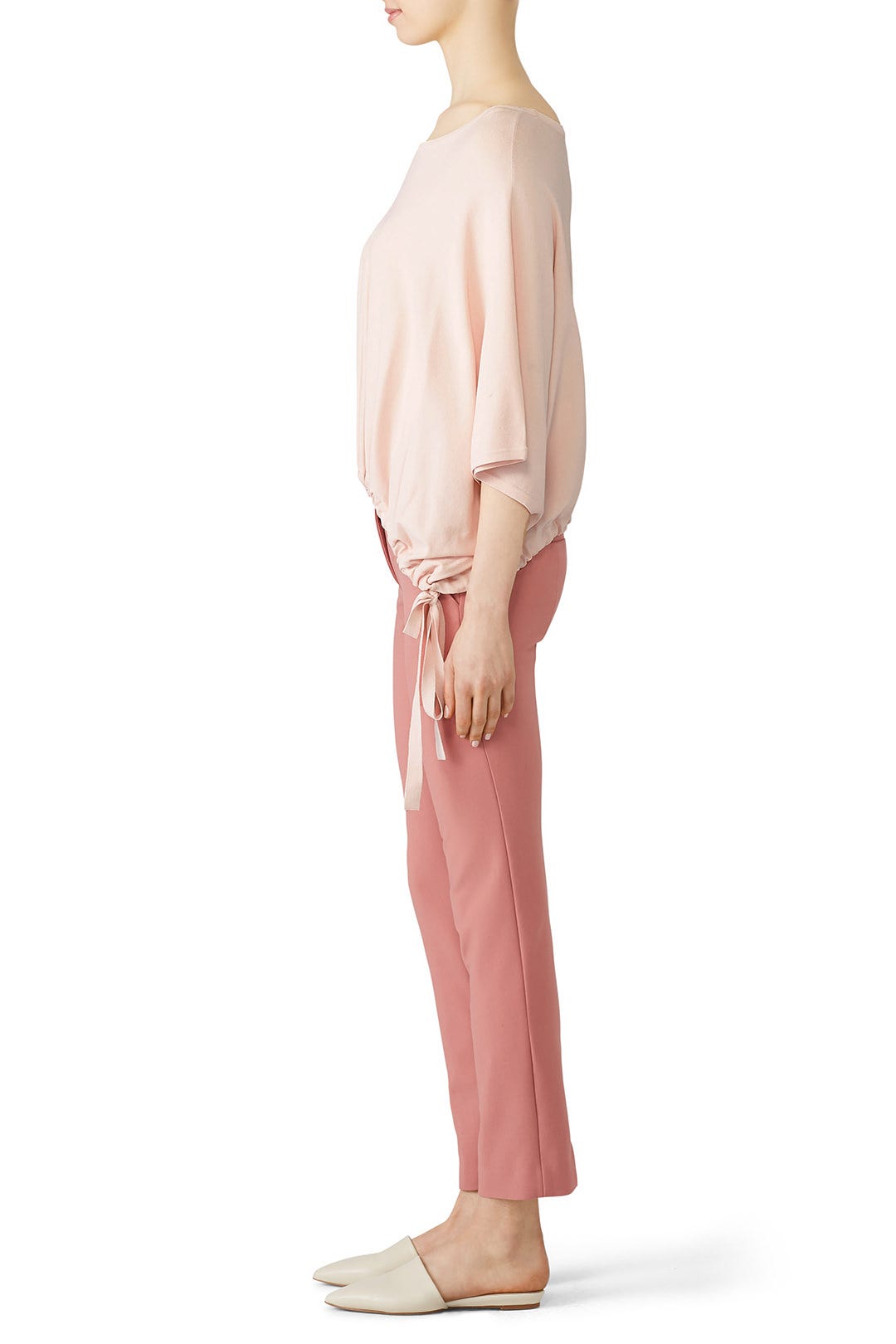 Pink Tie Hem Top by Milly 2