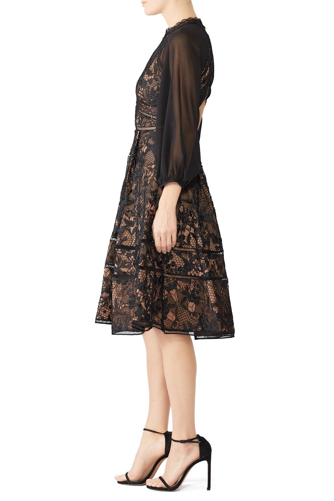 Guipure Cocktail Dress by Marchesa Notte 2
