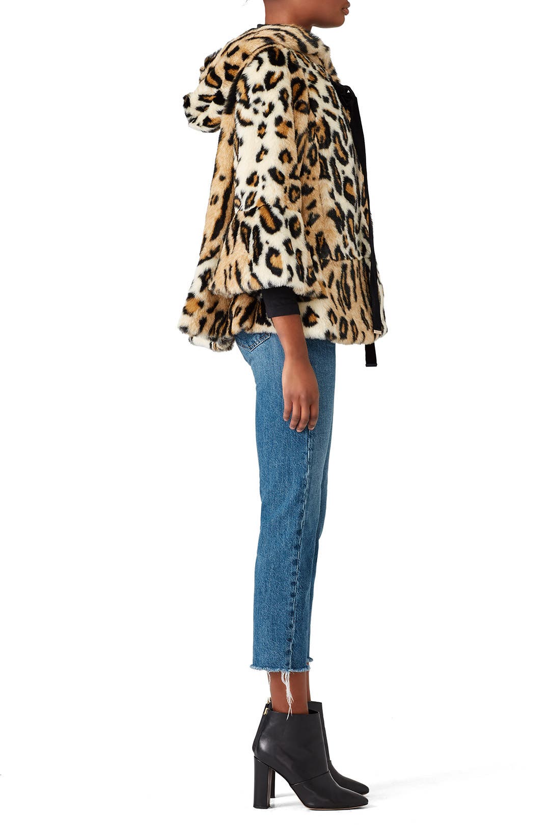 Convertible Faux Fur Tippet Coat★Sサイズ Convertible Hooded Coat – Pixie Rebels