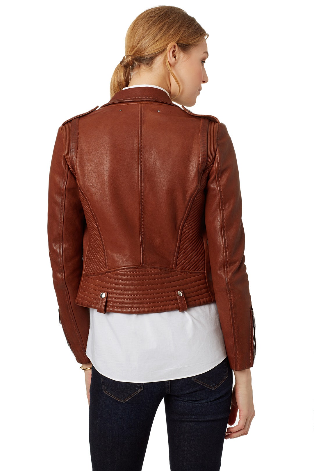 Saddle Leather Jacket by Barbara Bui 2