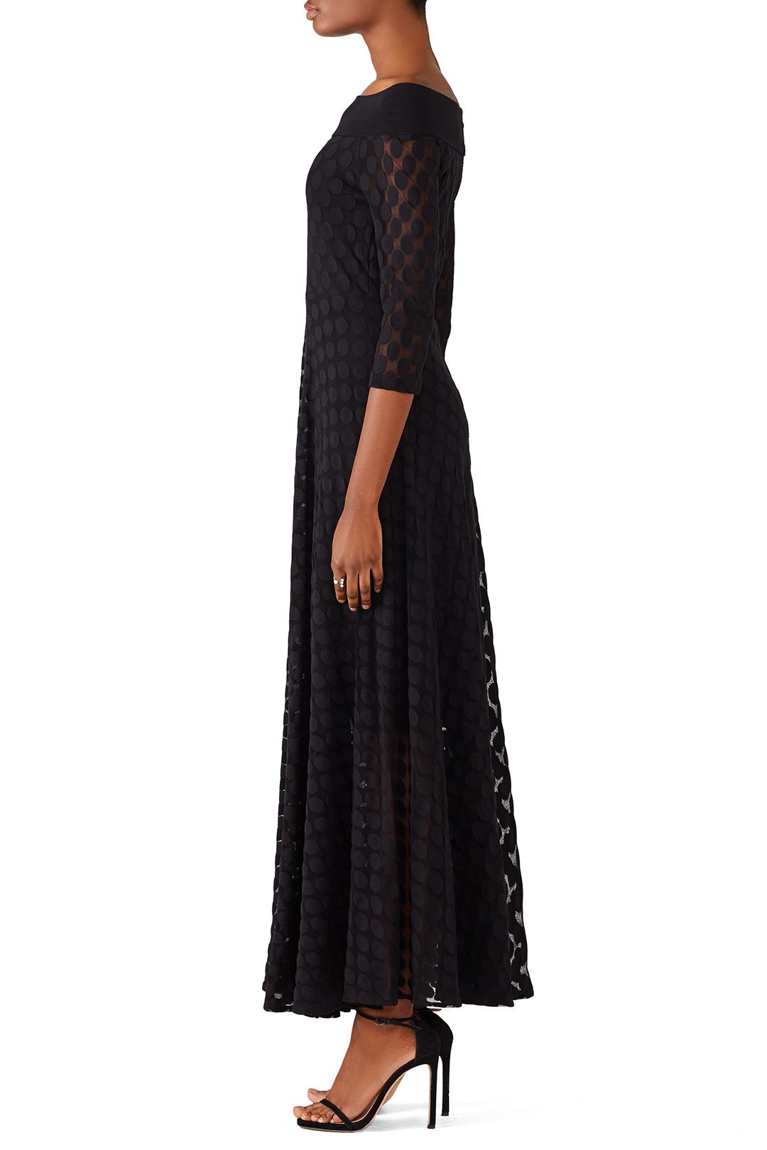 Black Dot Gown by Fuzzi 1