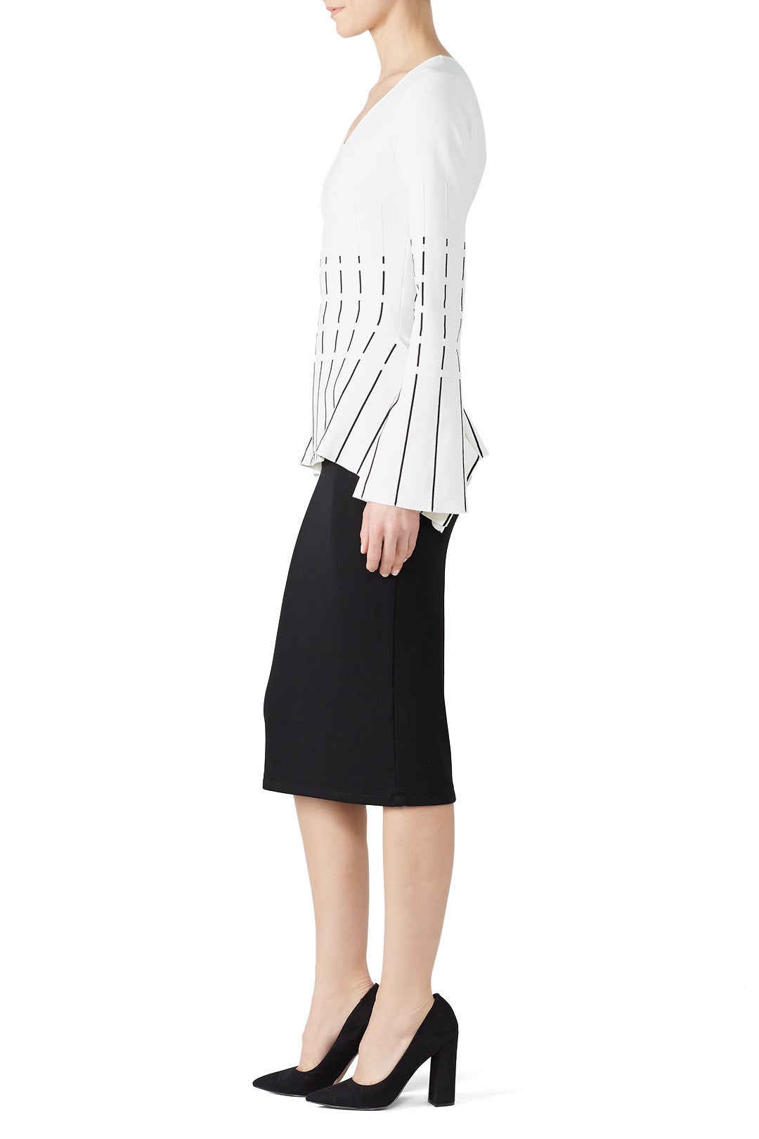 Stripe Peplum Sweater by Prabal Gurung x RTR 1