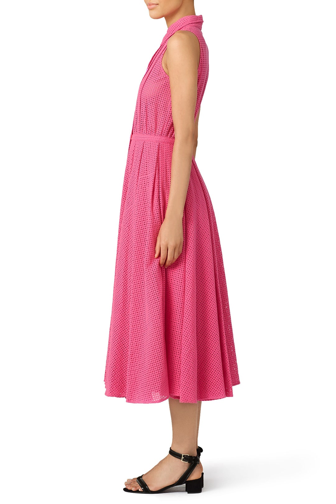 Sweet Pink Blossom Midi Shirtdress by Raoul 1