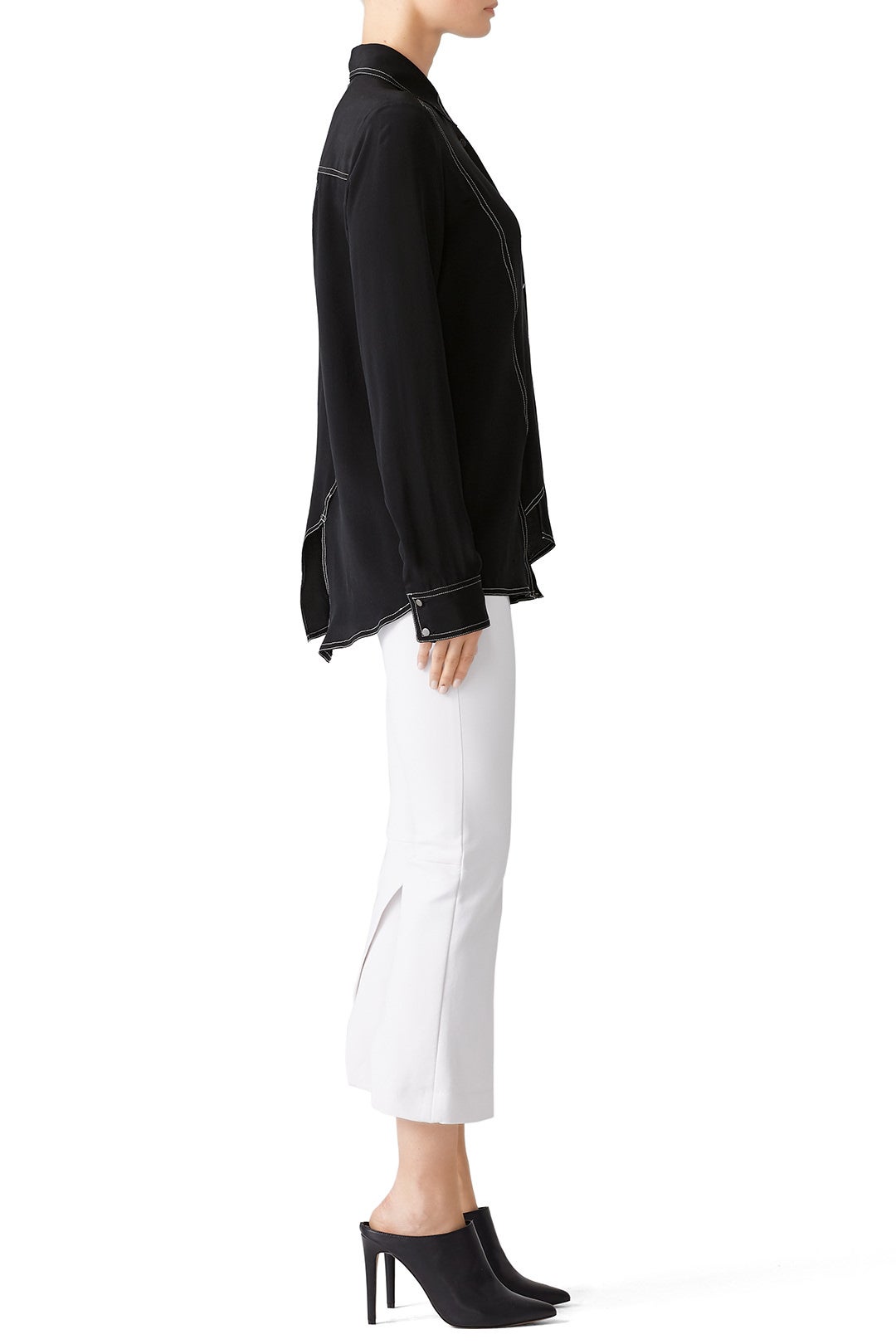 Washed Boyfriend Shirt by Nicole Miller 2