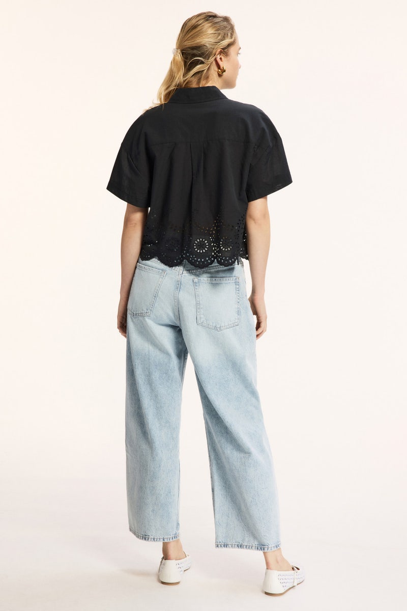 Eyelet Short Sleeve Shirt by Joe's Jeans - Photo 2