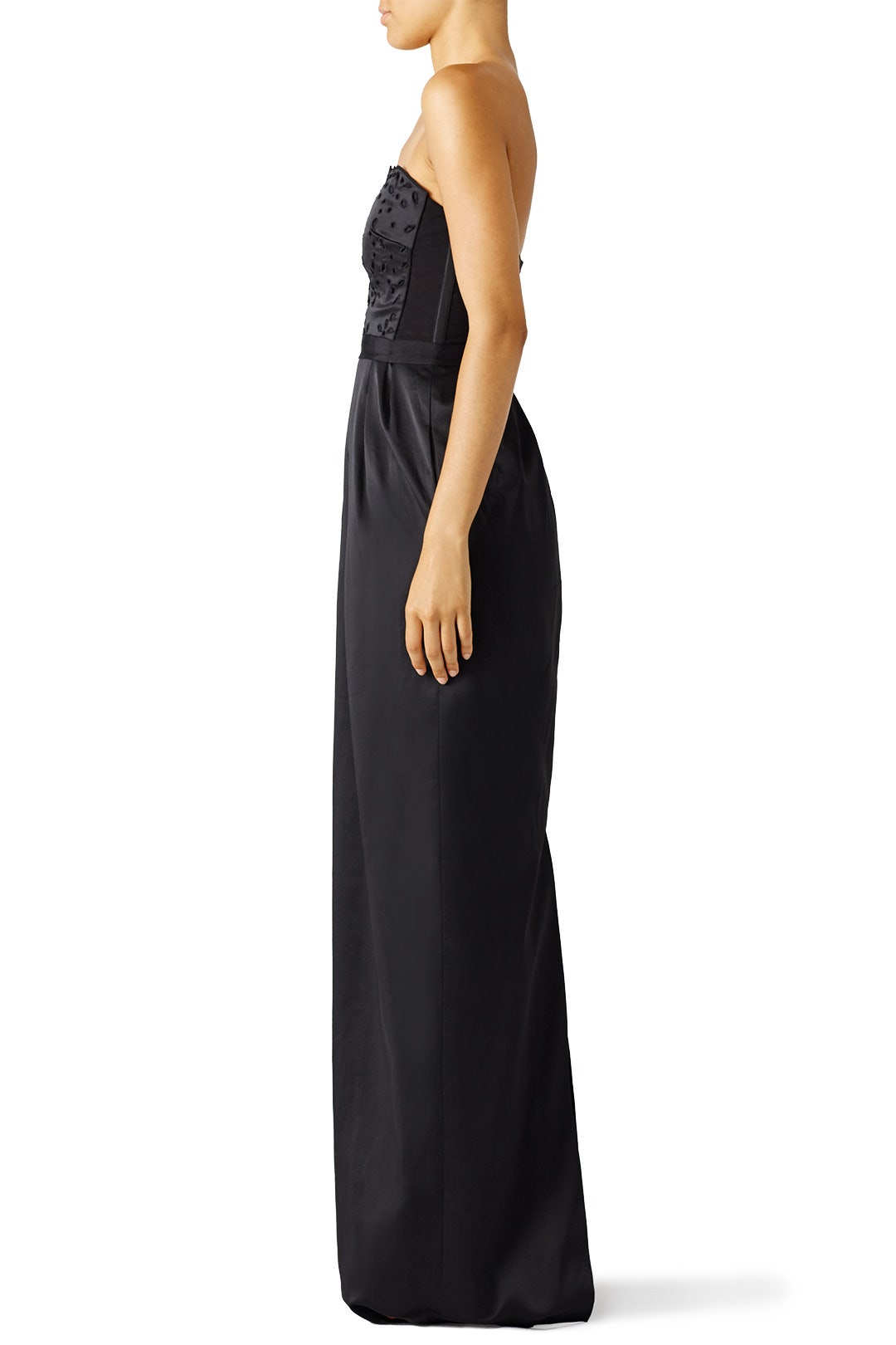 Black Laser Cut Out Gown by ML Monique Lhuillier 2