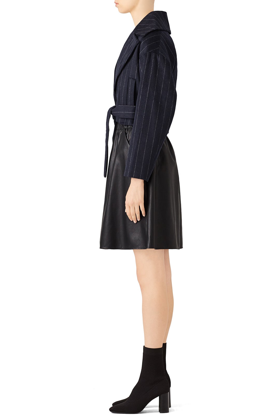 Black Luxe Faux Skirt by Slate & Willow 2