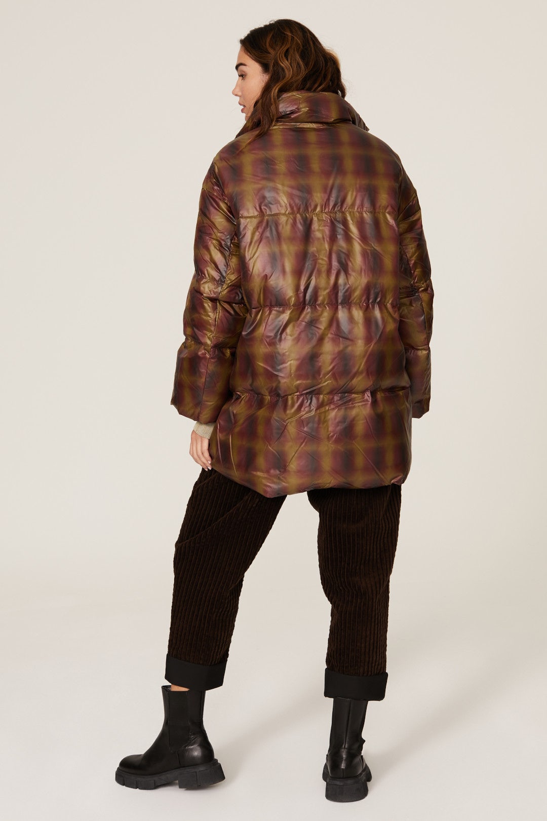 Copper Plaid Puffer by No.6 2