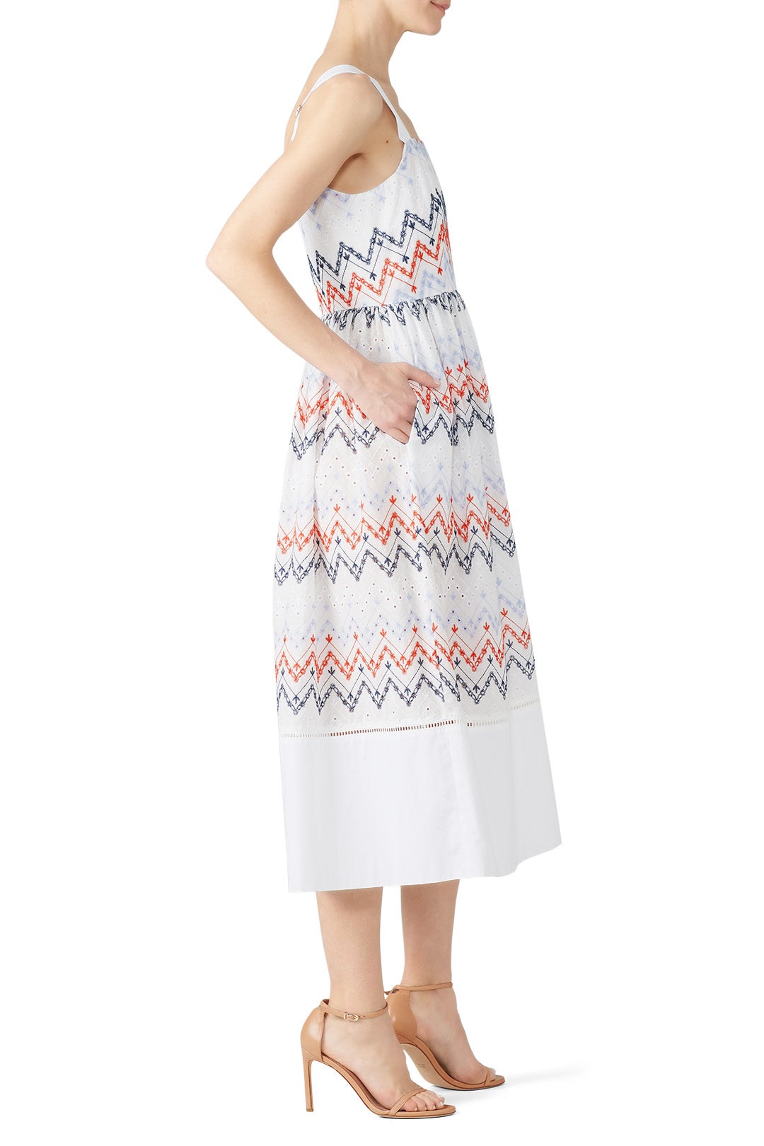 White Embroidered Fiji Dress by Sabina Musayev 2