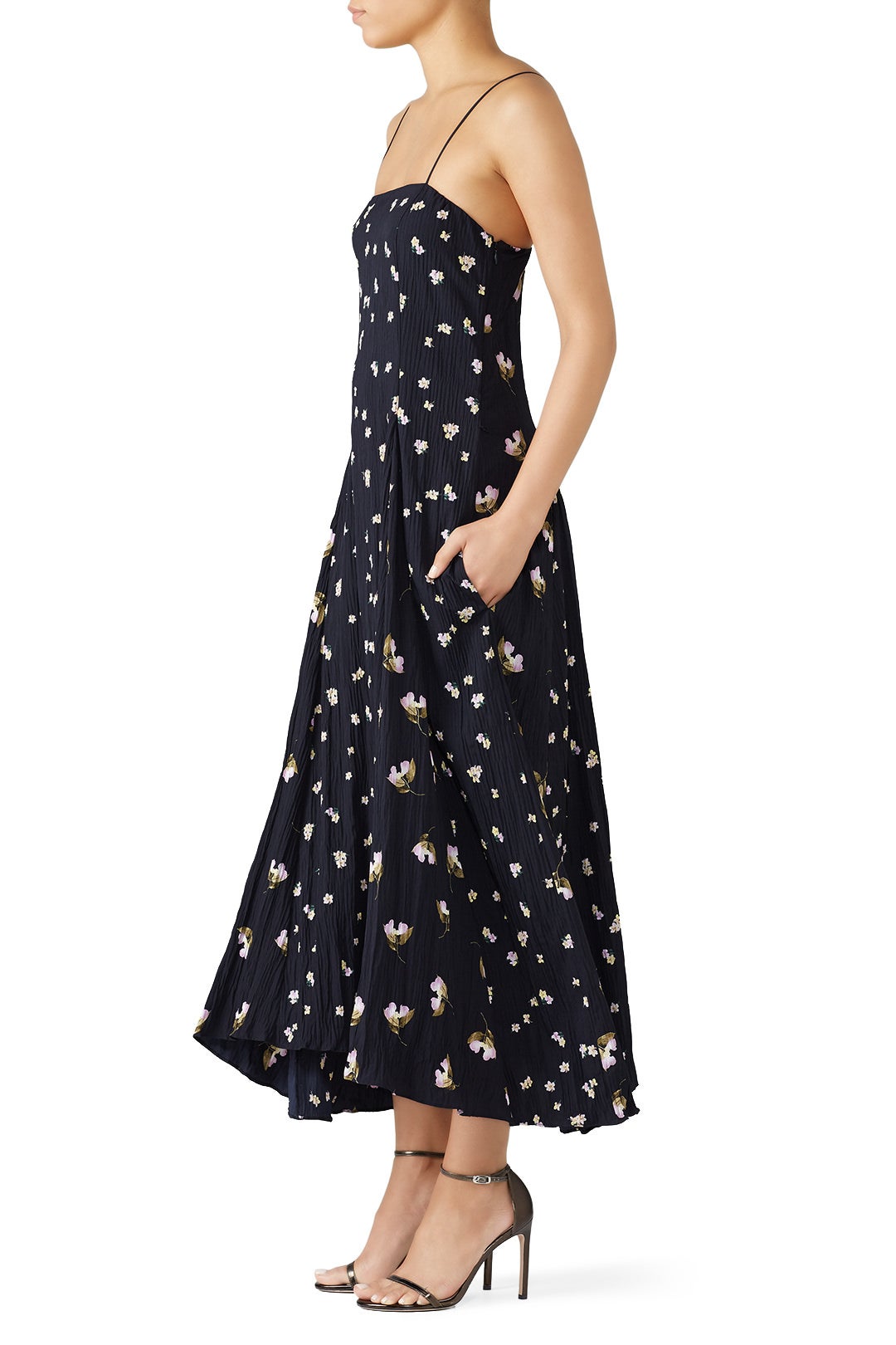 Mixed Ditzy Hibiscus Dress by VINCE. 1