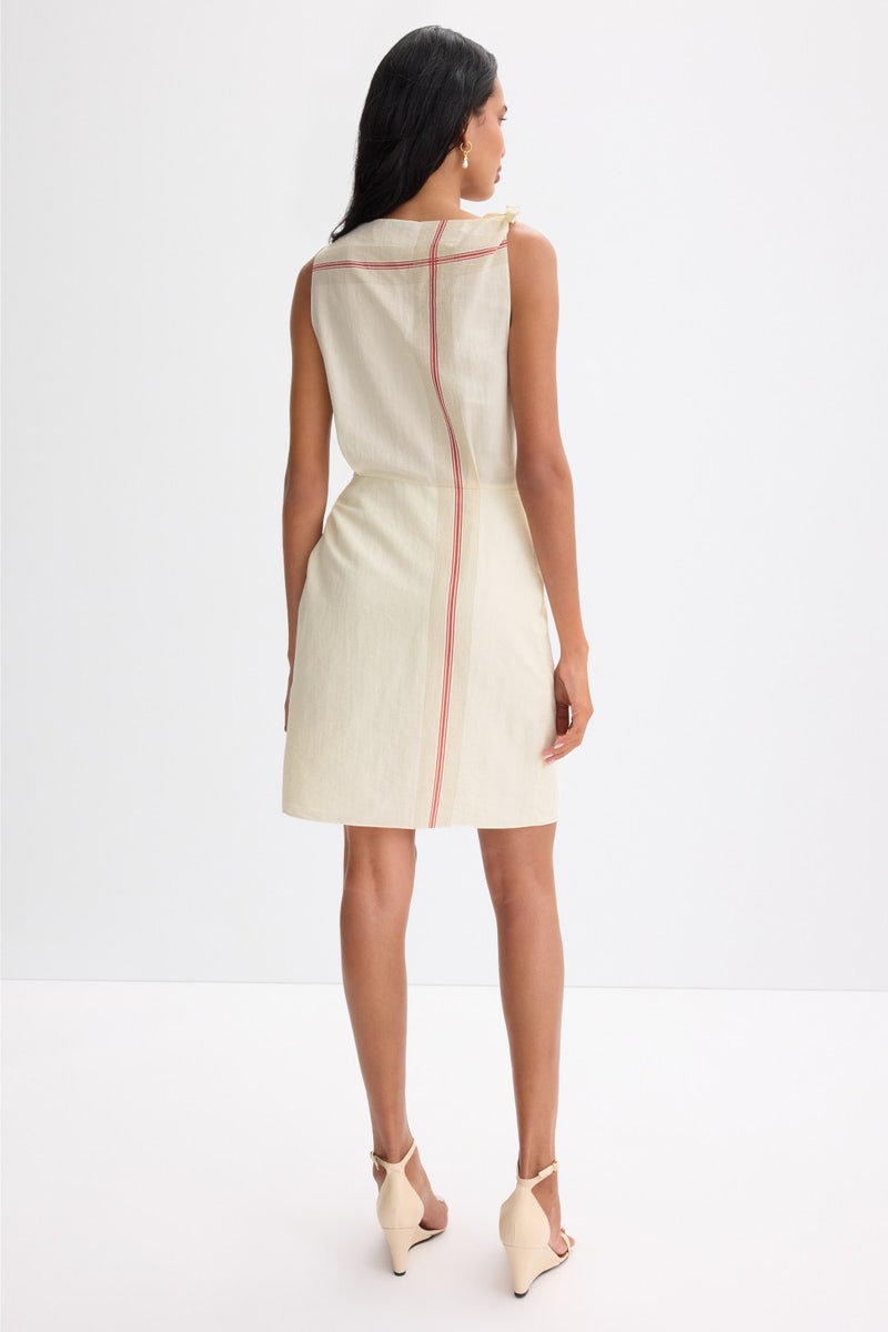 Handkerchief Stripe Wrap Dress by VINCE. - Photo 2