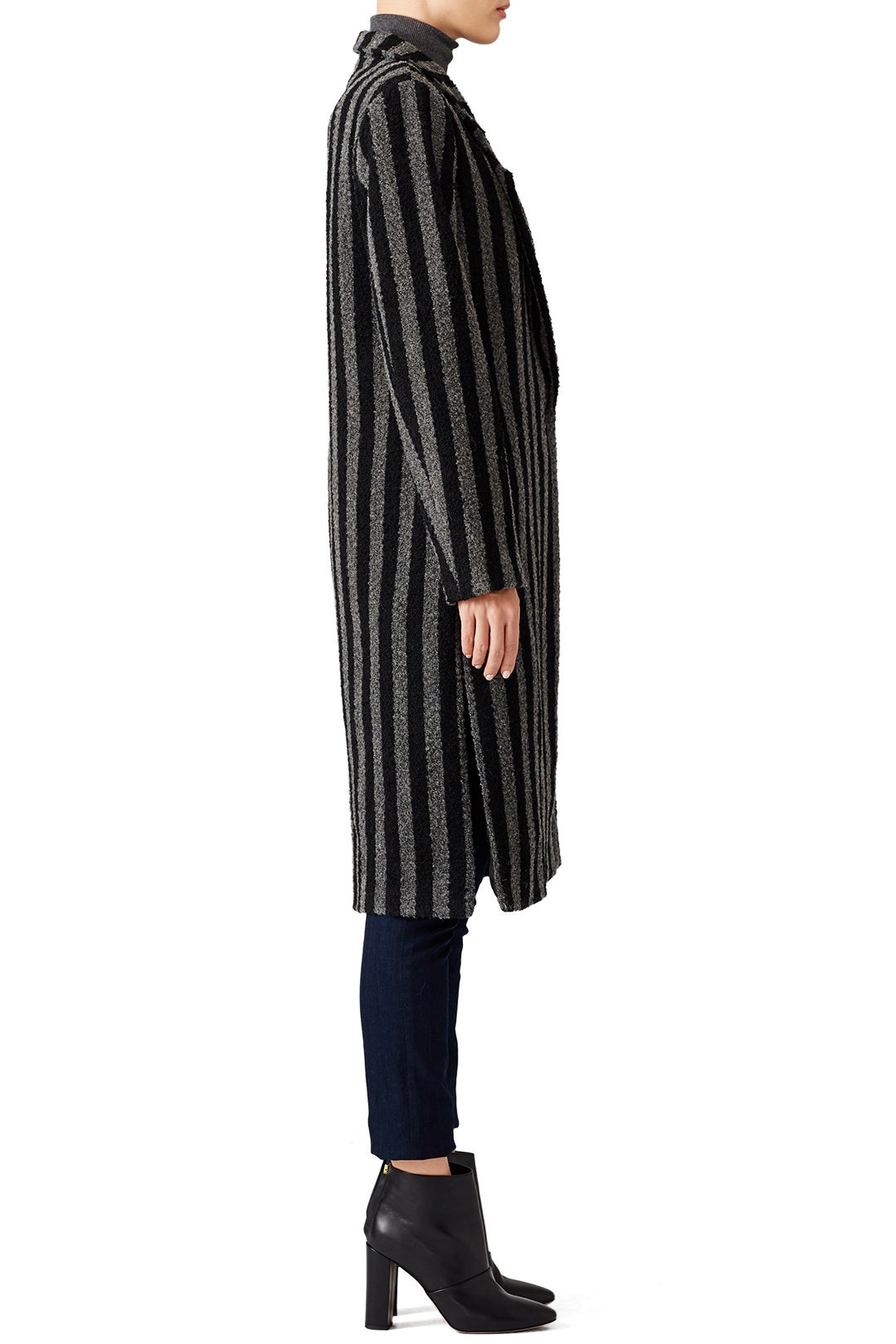 Charcoal Stripe Coat by Endless Rose 2