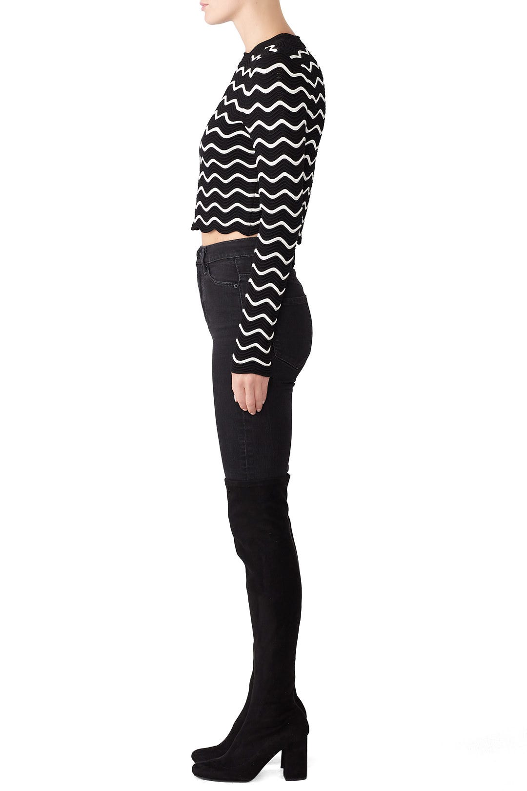 Textured Wave Pullover by Milly 1