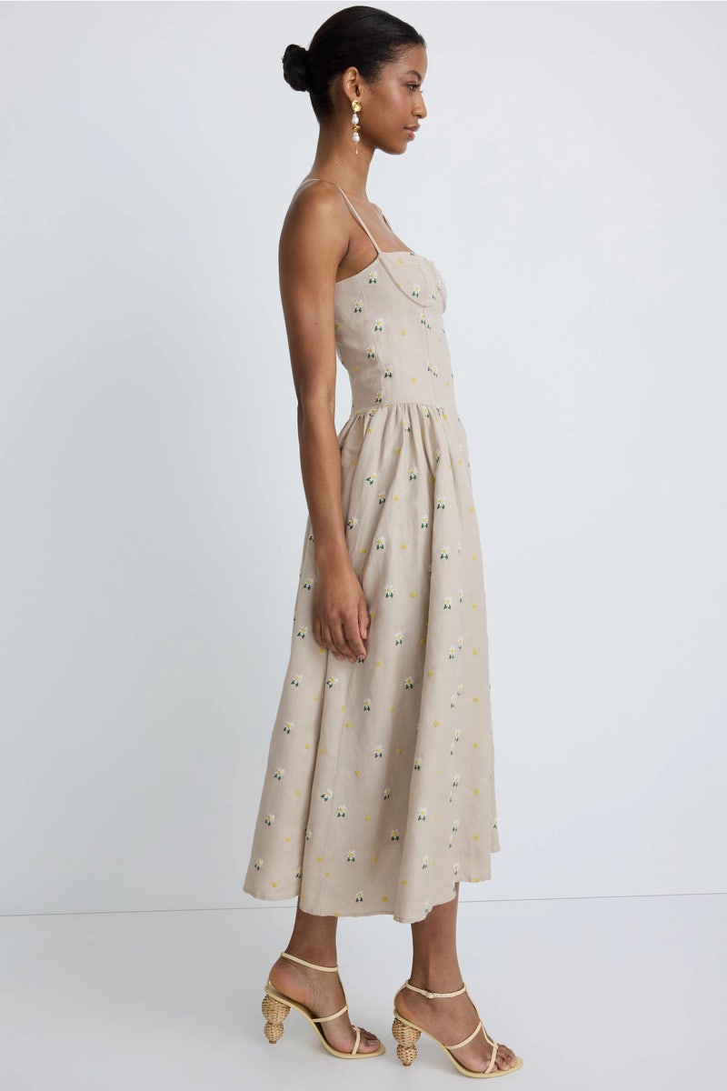 Melody Linen Maxi Dress by LUSANA | Rent the Runway
