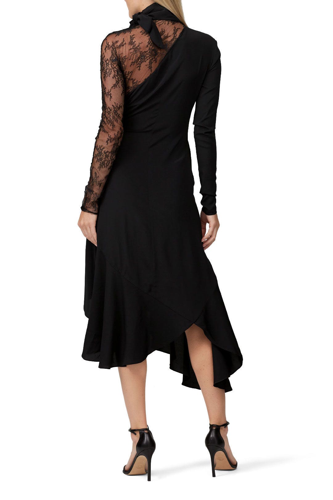 Black Lace Paneled Dress by Philosophy di Lorenzo Serafini 2