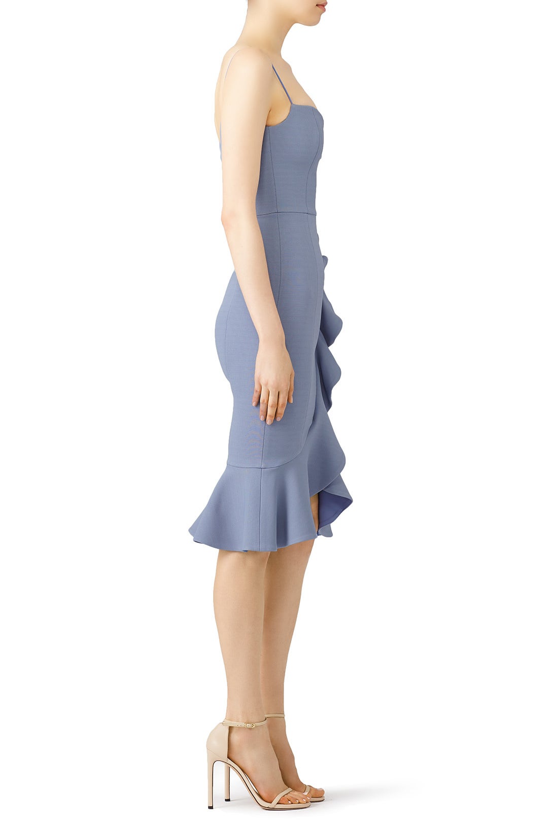 Dusty Blue Faux Wrap Dress by Nicholas 2