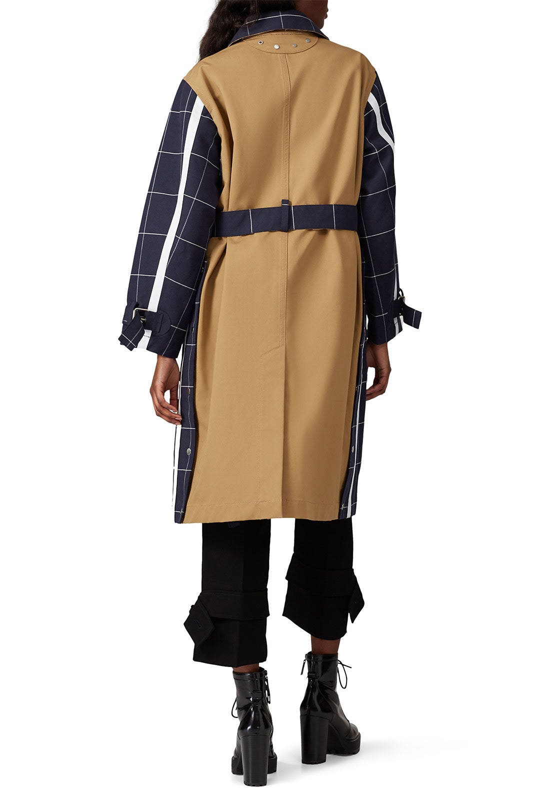 Navy Windowpane Trench Coat by 3.1 Phillip Lim 2