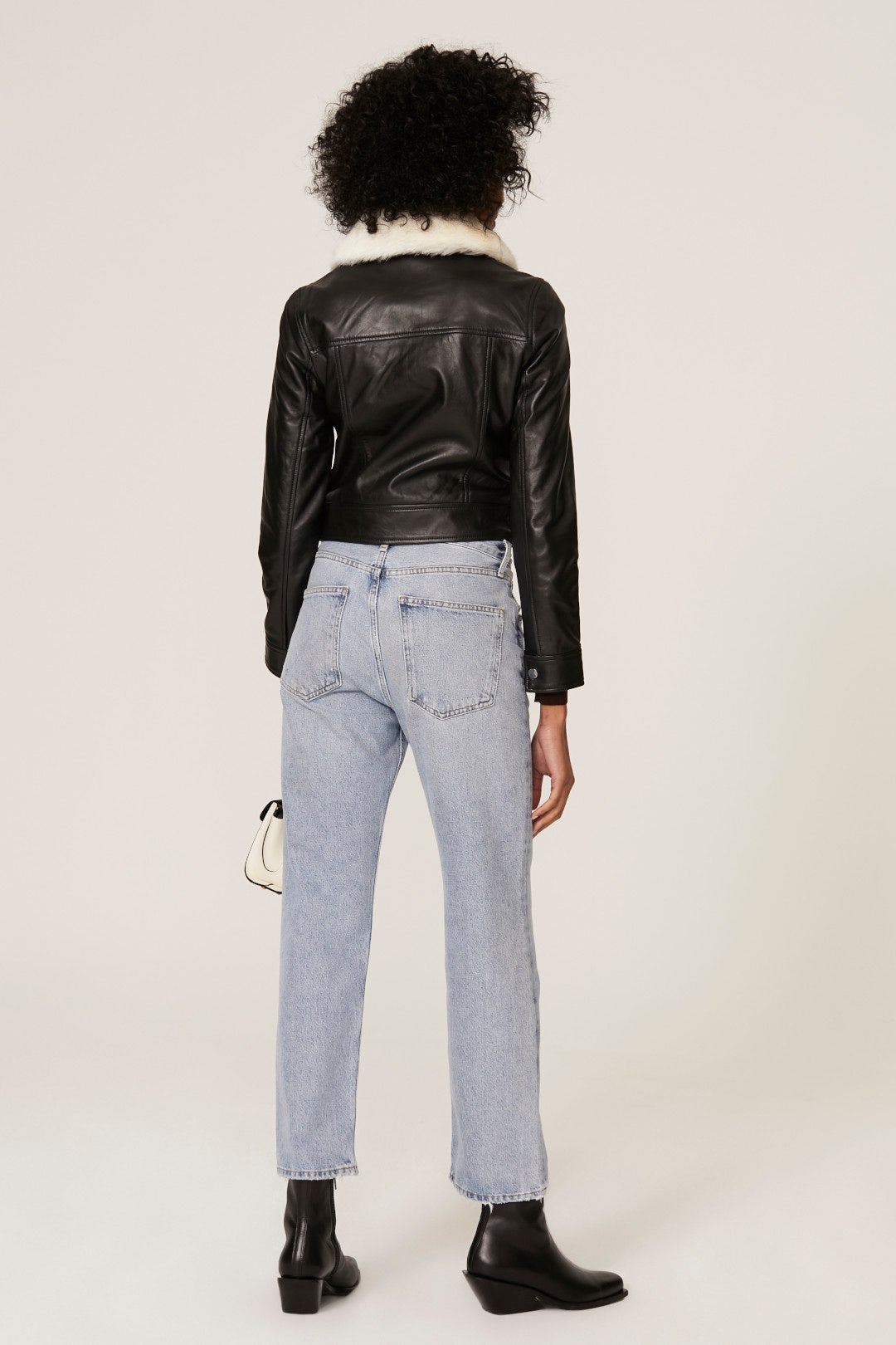 Leather Trucker Jacket by Slate & Willow 2