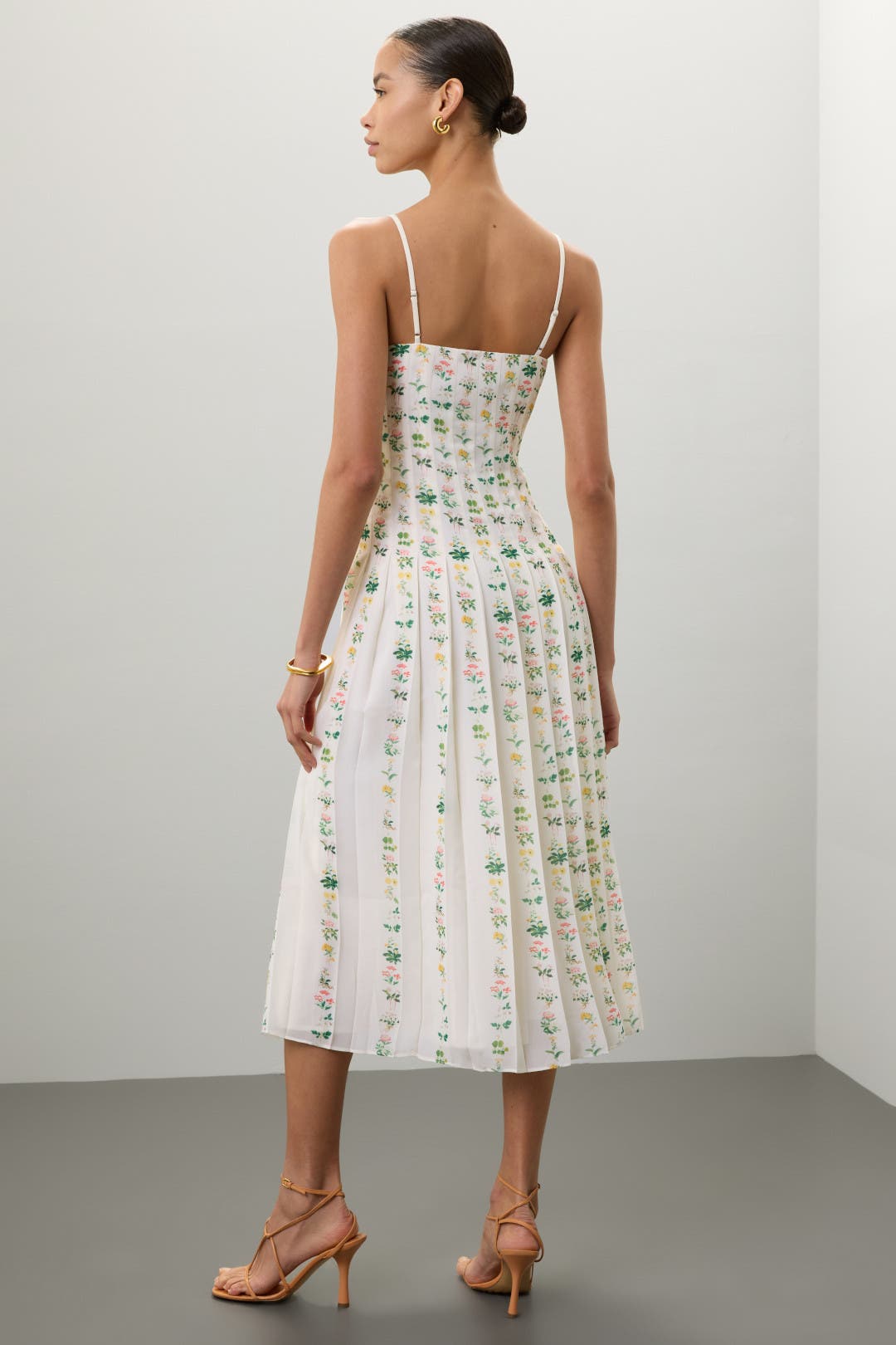 Floral Pleated Midi Dress by Adam Lippes x RTR | Rent the Runway