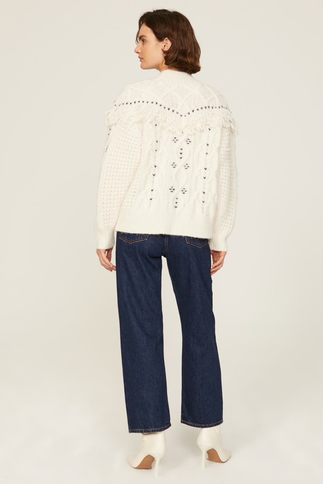 Cream Cable Knit Sweater by Jason Wu x RTR | Rent the Runway