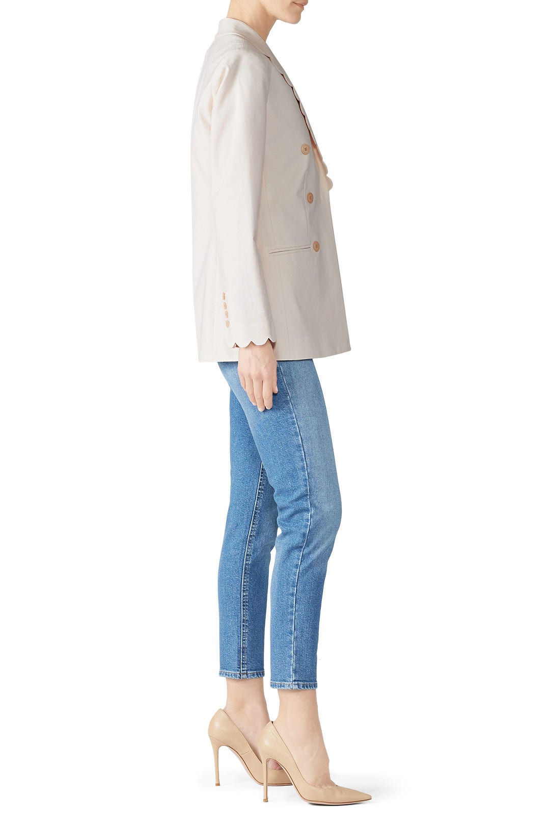 Scalloped Suiting Blazer by Rebecca Taylor NYC 2