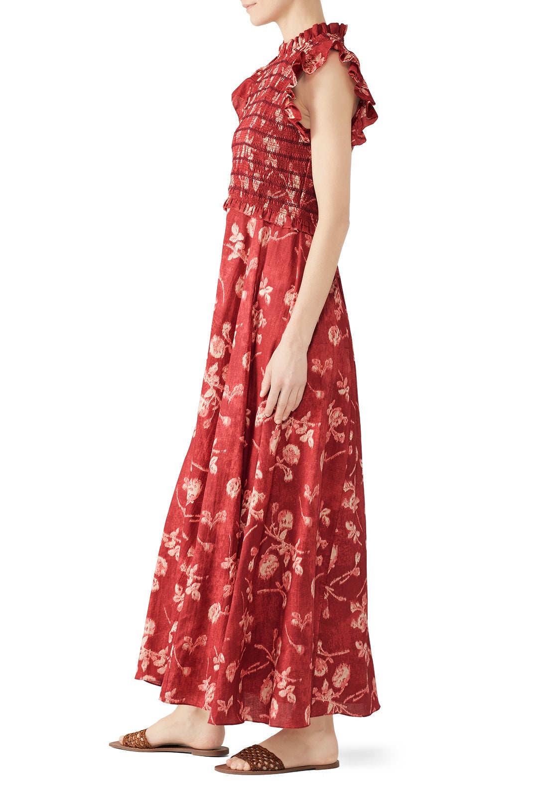 Merlot Monet Smocked Dress by Sea New York 2