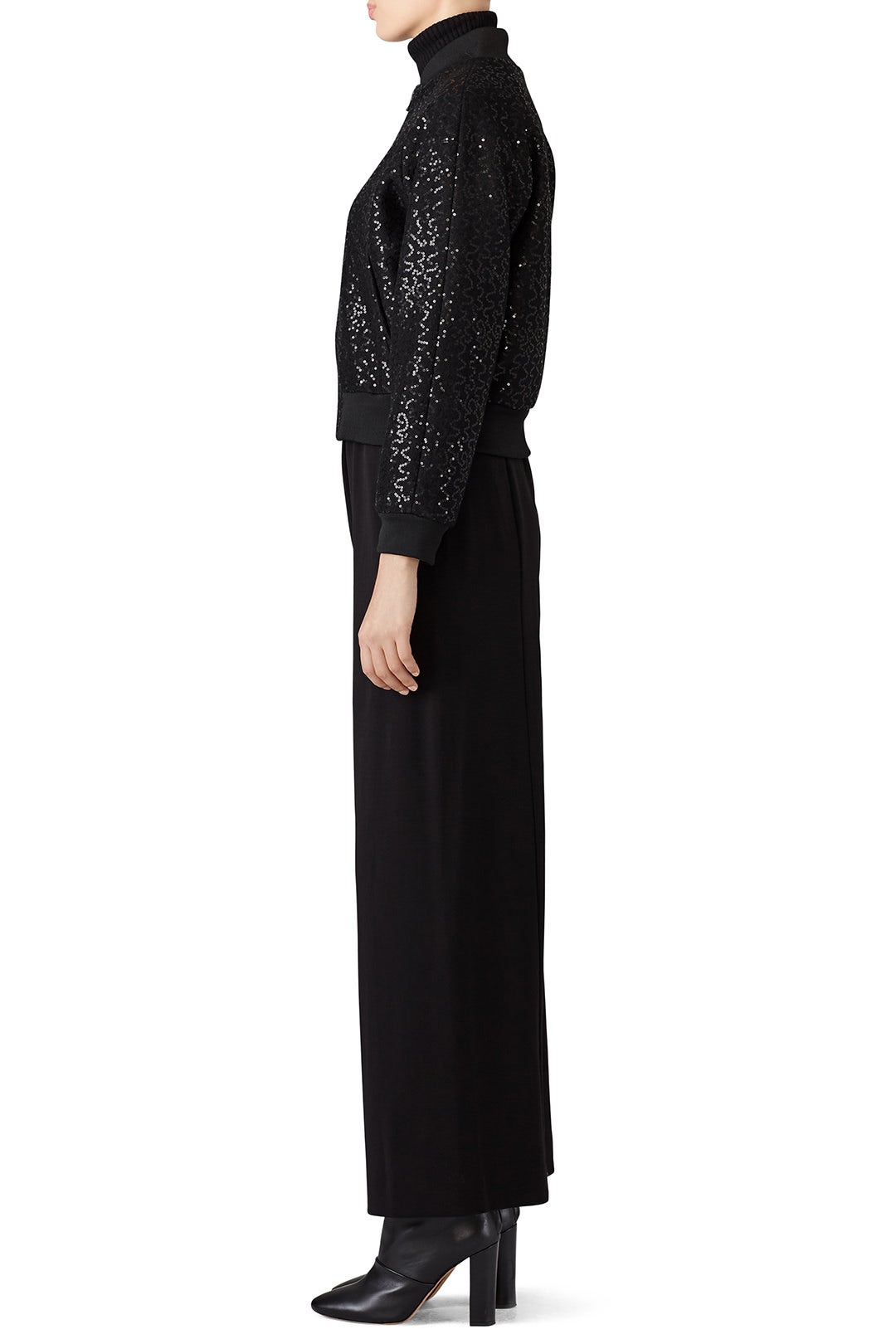 Black Sequin Bomber by Slate & Willow 2