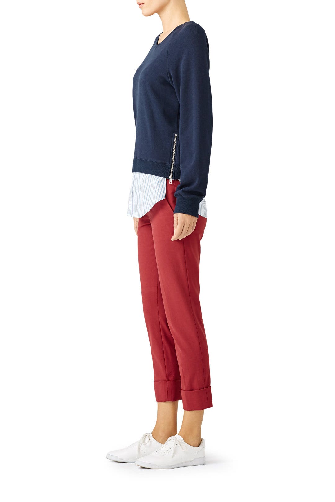 Midnight Hem Sweatshirt by Derek Lam 10 Crosby 1