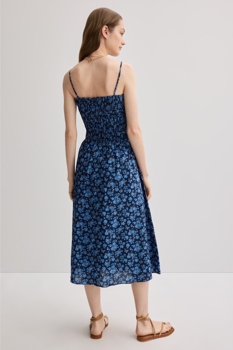 Floral Print Smocked Midi Dress by English Factory - Photo 2