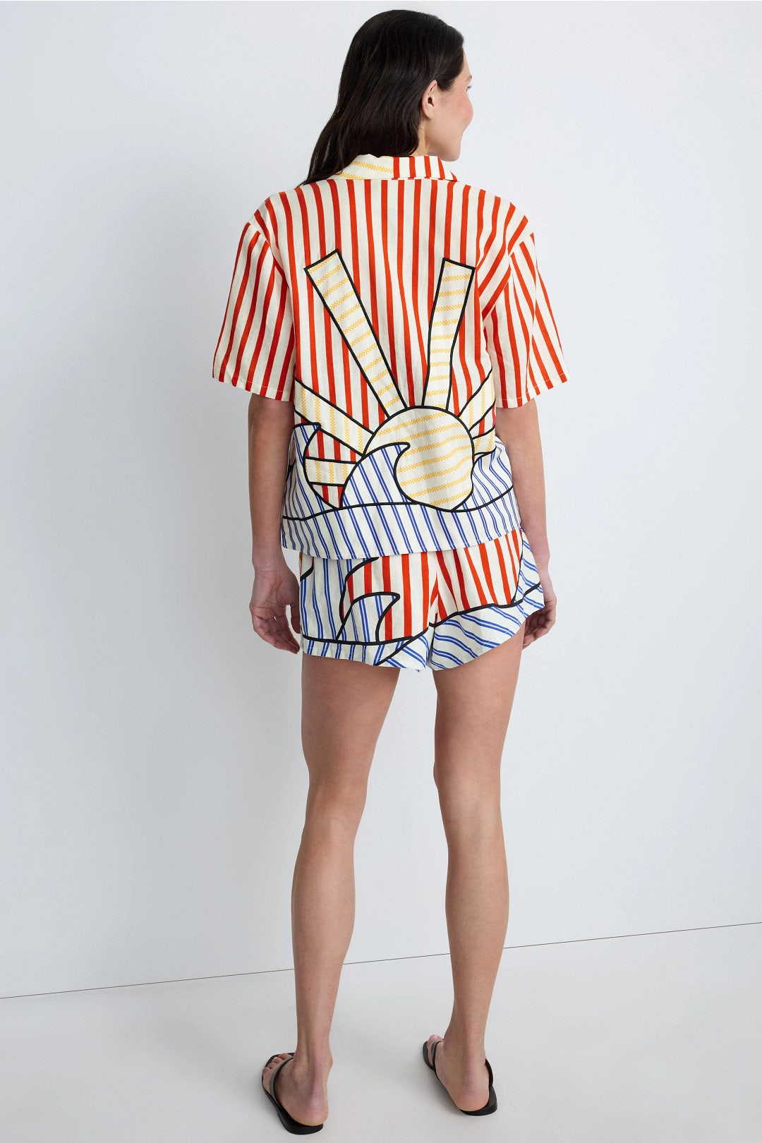 Striped Tie Front Top by FARM Rio 1