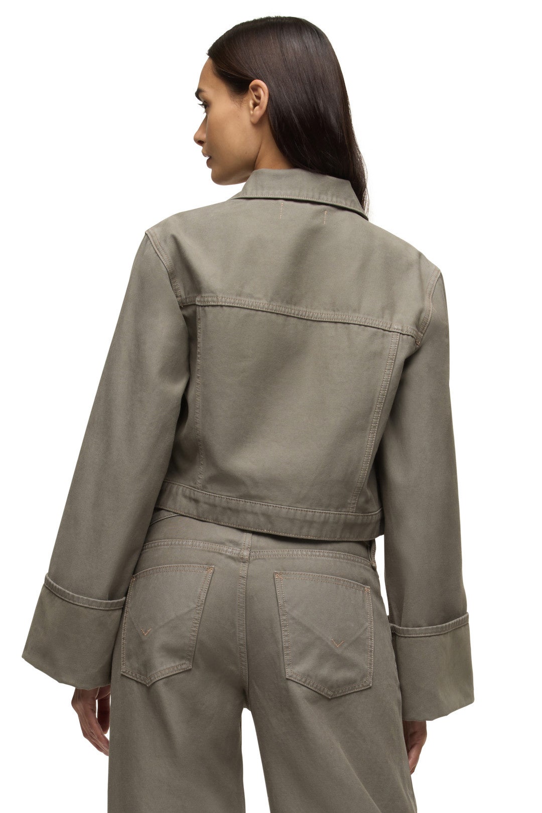 Cuffed Crop Jacket by Hudson 2