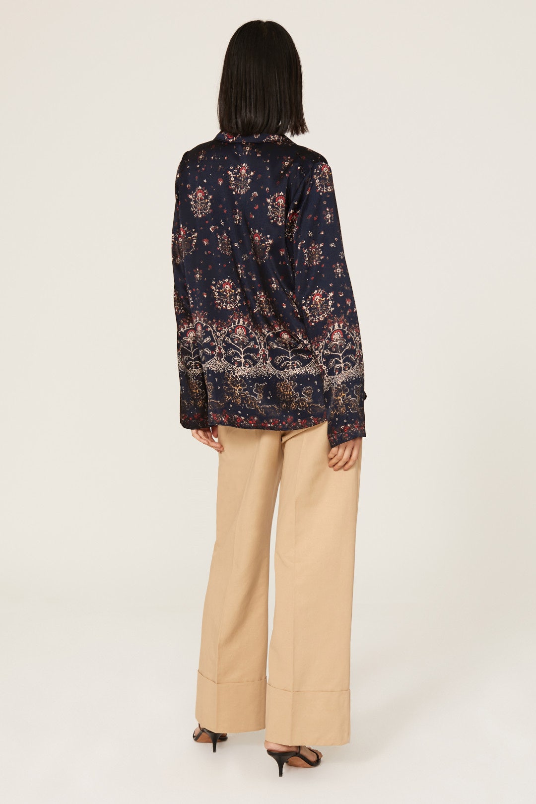 Fleur Silk Button Down by Rebecca Taylor NYC 2