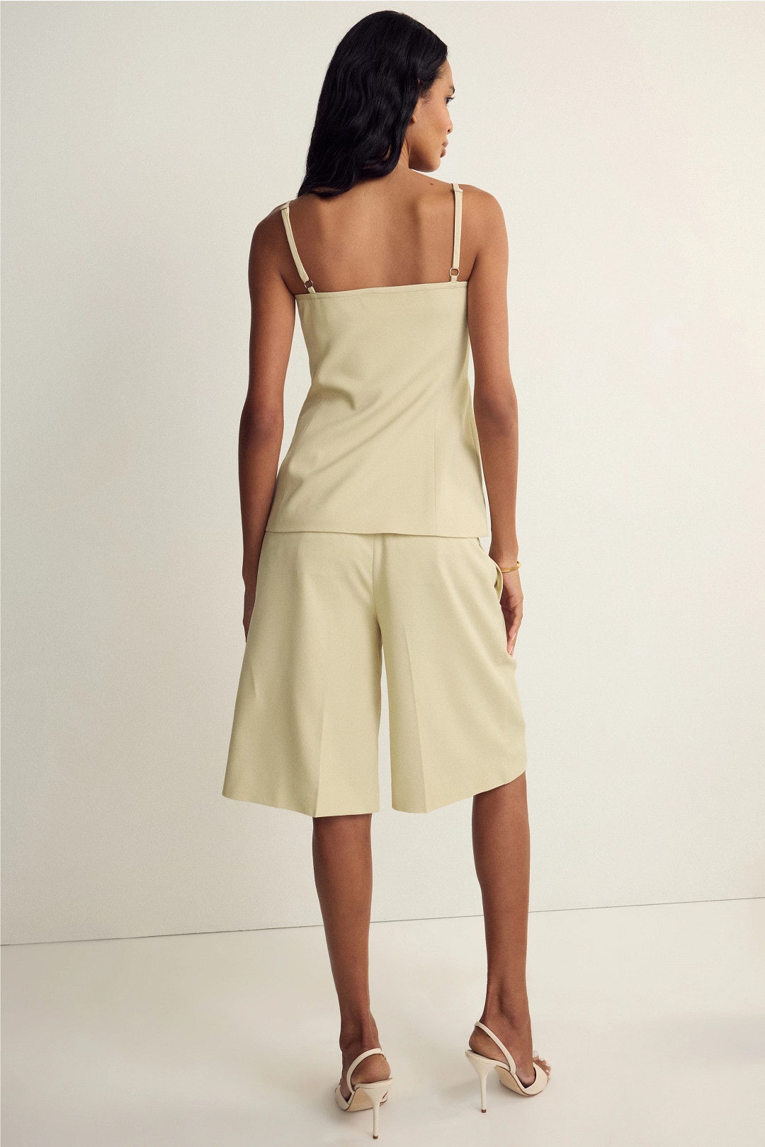 Knee Length Pleated Shorts by Toccin 1
