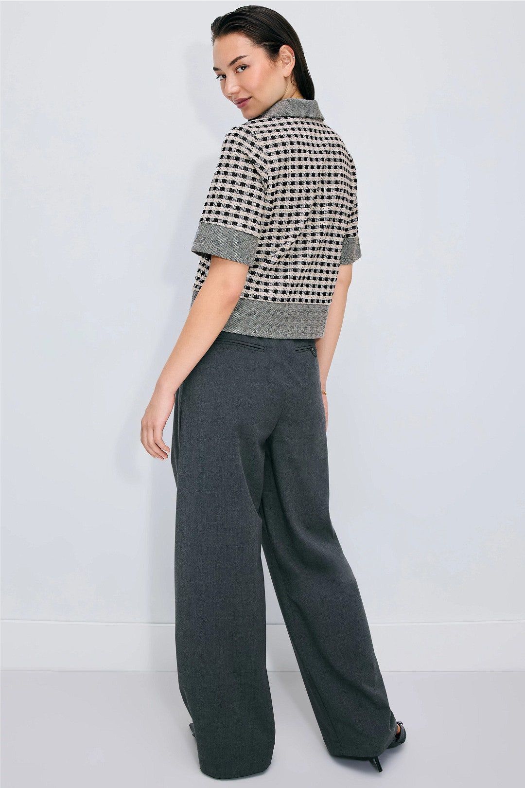 Short Sleeved Relaxed Polo Top by CeCe 2